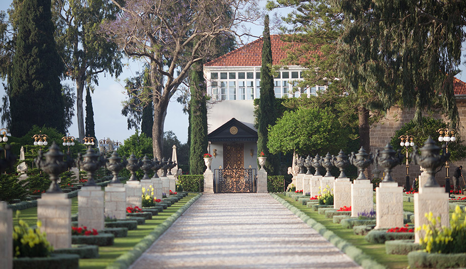 Santuario de Bahá’u’lláh en Bahjí, cerca de ‘Akká (Israel).